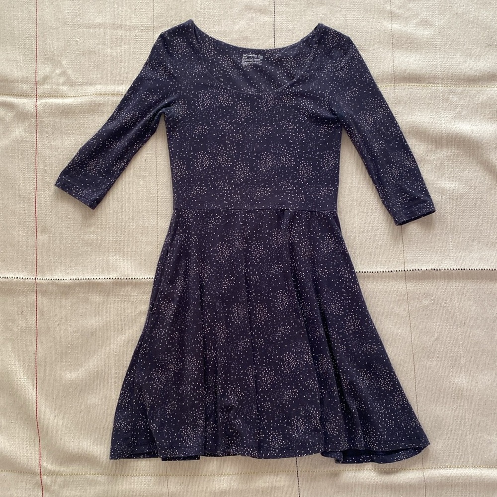 Pact Organic Cotton Dress in Navy
